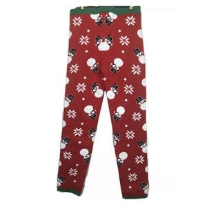 CHRISTMAS woman's size medium M snowman ugly tacky holiday party leggings pants